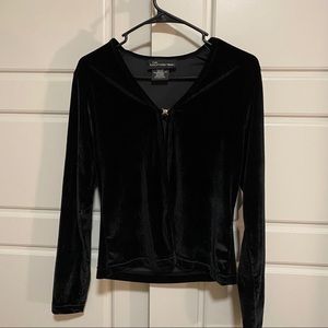 Vintage No Boundaries velvet clasp top